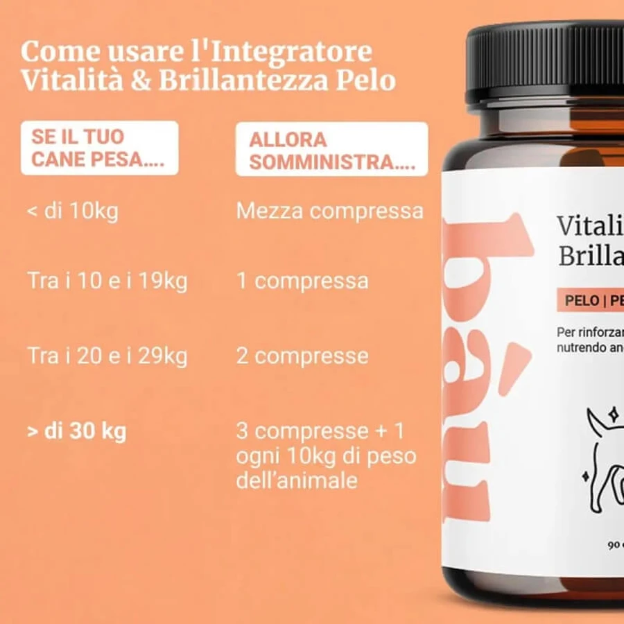 Bau Cosmetics – Vitalitate și strălucire pentru blana câinelui, 90 de comprimate – hrană complementară pentru blana câinelui