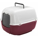 Ferplast Prima - Enclosed Cat Litter Box with Activated Carbon Filters and Swing Door, Assorted Colors