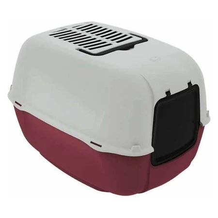 Ferplast Prima - Enclosed Cat Litter Box with Activated Carbon Filters and Swing Door, Assorted Colors