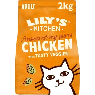 Lily's Kitchen Chicken & Vegetables - Complete Dry Food for Adult Cats, 2 kg