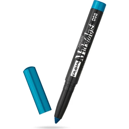 Ombre à paupières waterproof « Made to Last » de Pupa - Stick à paupières n° 008 Pool Blue