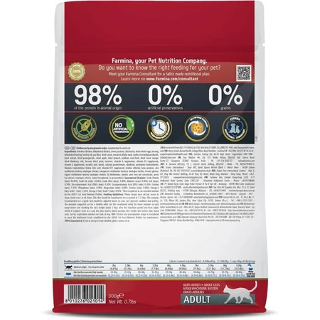 Farmina N&amp;d Prime pour chats adultes stérilisés au poulet et à la grenade - Aliment complet pour chats, 300 g
