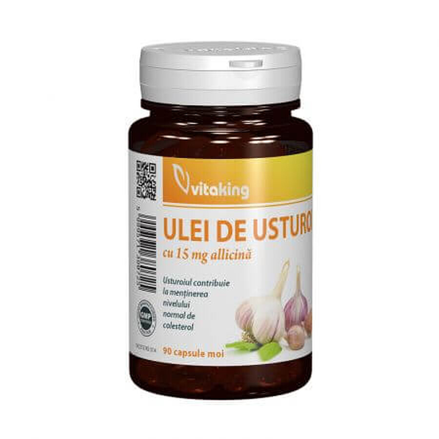 Aceite de ajo, 30 mg, 90 cápsulas blandas, VitaKing