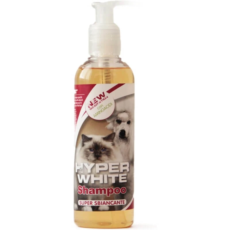 Aries Biopetcosmetic Hyperwhite – Super-Whitening-Shampoo für Hunde und Katzen, 250 ml