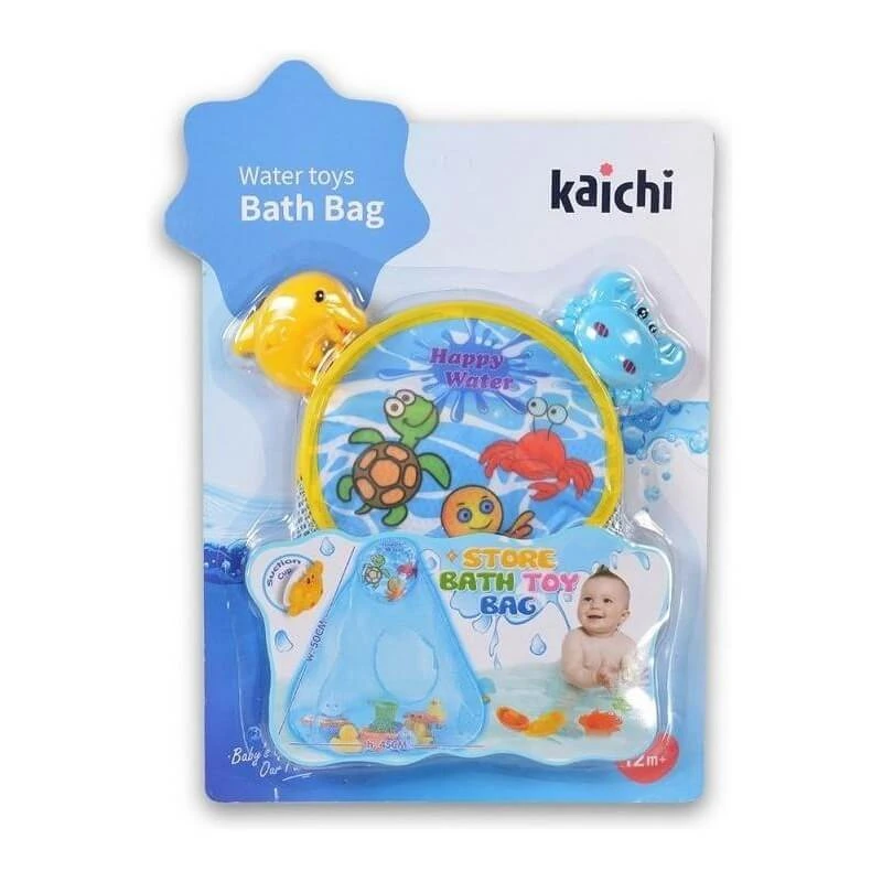 Kaichi Moni – Set mit Badespielzeug in Form von Wassertieren mit Tasche