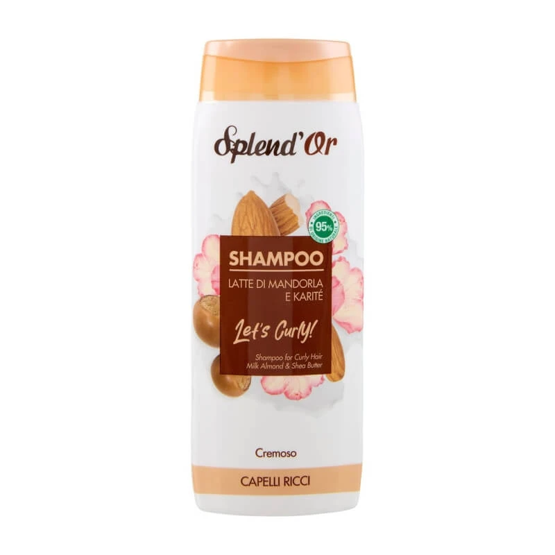 Splend oder Let’s Curly – Shampoo für lockiges Haar mit Mandelmilch und Sheabutter, 300 ml