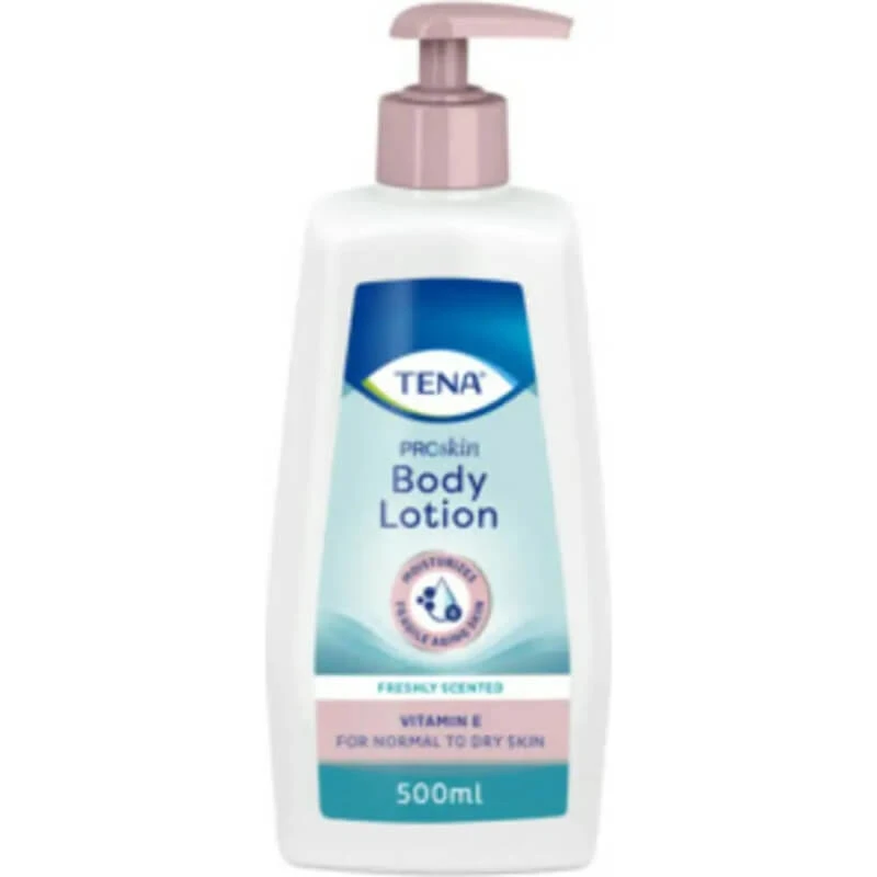 Tena Skin Lotion – Lotion für empfindliche und trockene Haut, 500 ml