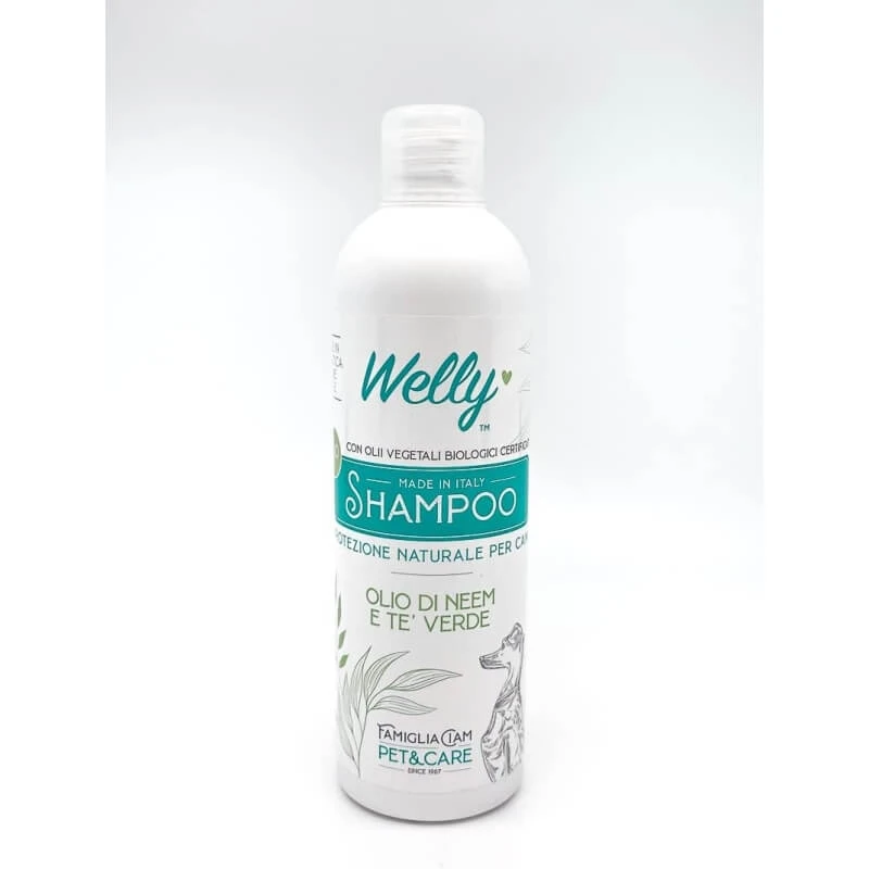 Welly Bio-Shampoo – Natürliches, schützendes Reinigungsmittel für Hunde mit Neemöl und grünem Tee, 250 ml