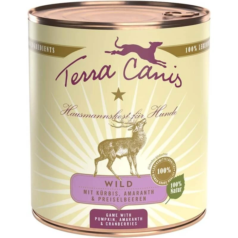 Terra Canis Classic Wild mit Kürbis, Amaranth und Preiselbeeren – Alleinfuttermittel für ausgewachsene Hunde, 800 g