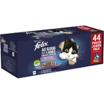 Purina Felix – Delicatese cu pui, vită, somon și ton – hrană completă pentru pisici adulte, 44 x 85 gr