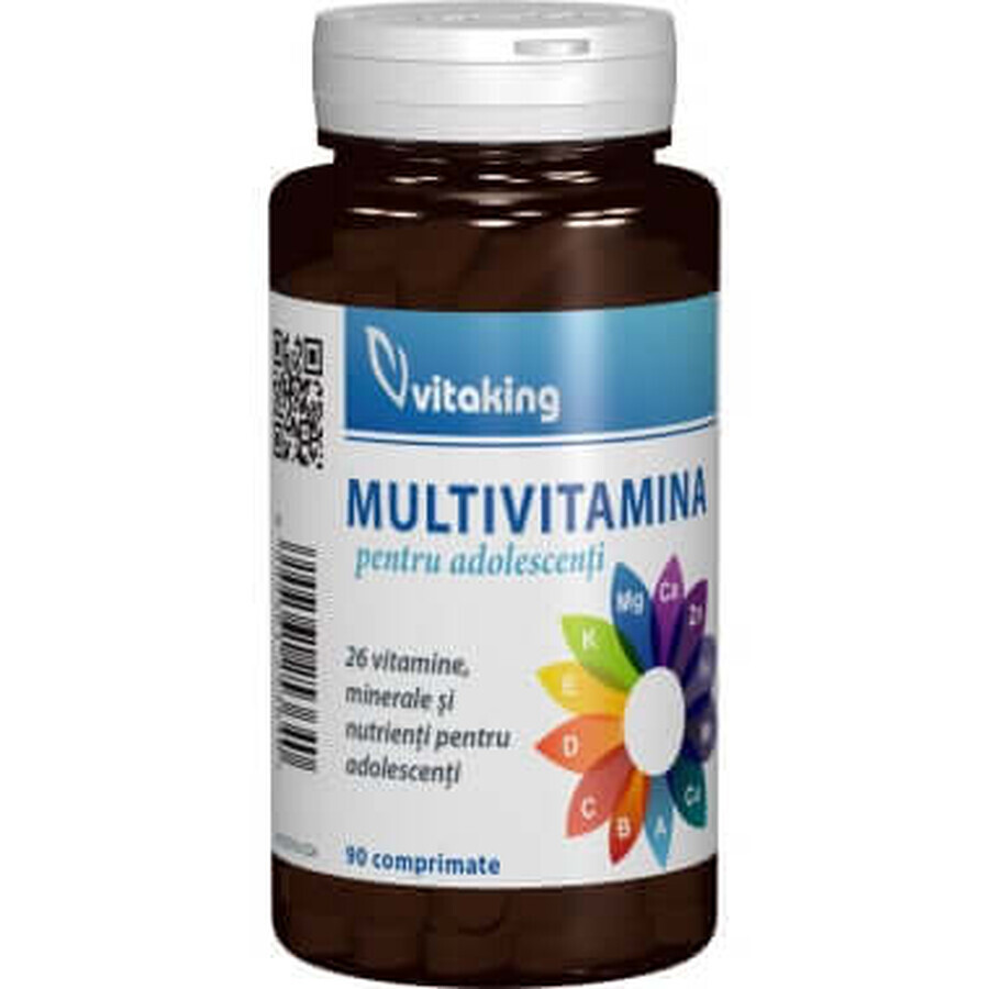 Multivitamin mit Mineralien für Teenager 90 cpr, Vitaking