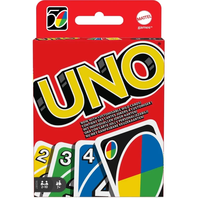 Mattel Uno – Kartenspiel (Standardausgabe)