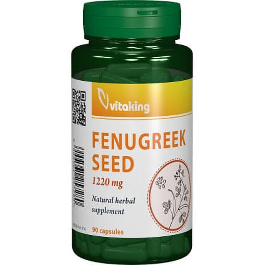 Schinduf (Fenugreek) 610 mg, 90 cps, Vitaking