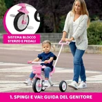 Tricicletă Chicco pentru copii „u-go trike”, roz, 18 luni+