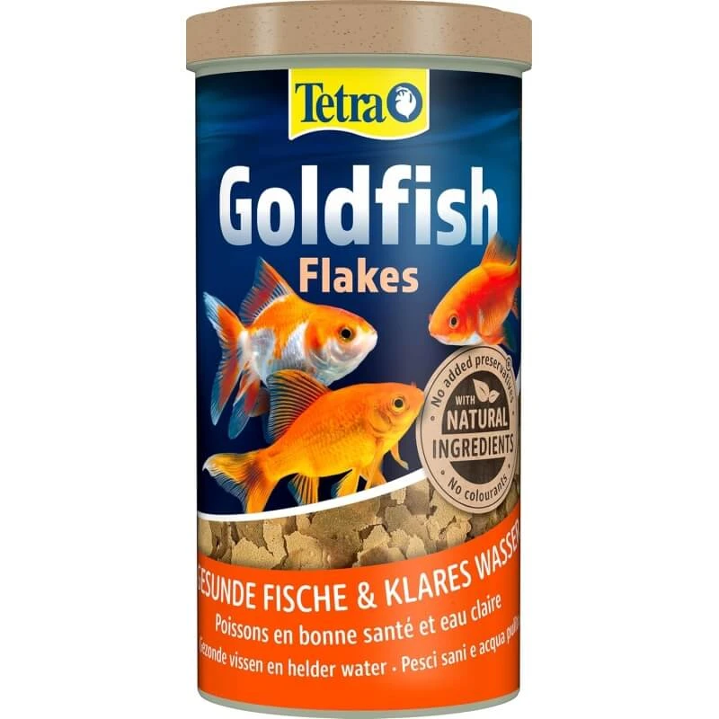 Tetra Goldfish Flakes – Flockenfutter für Goldfische und Kaltwasserfische, 1000 ml