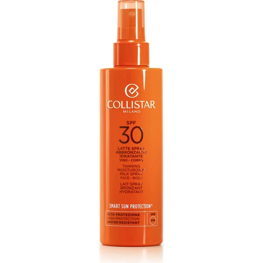 Collistar SPF 30 Zonnebrandspray: Hydraterende lotion voor gezicht en lichaam, hoge beschermingsfactor, 200 ml