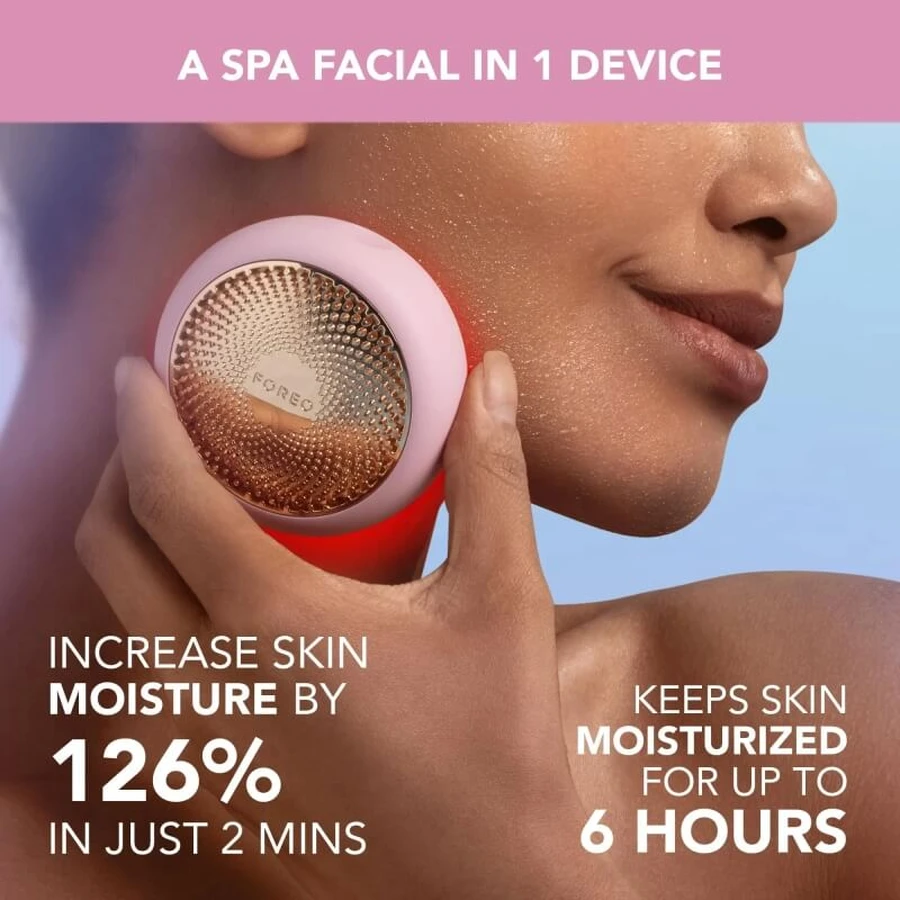 Foreo UFO 3 - Aparato 5 en 1 para una hidratación facial profunda - rosa perla