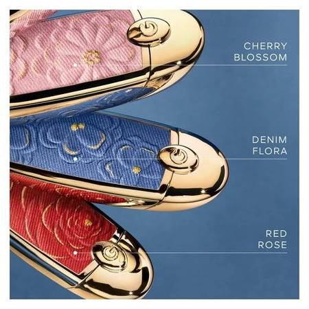 Guerlain Rouge G – Denim Flora Etui mit doppeltem Spiegel
