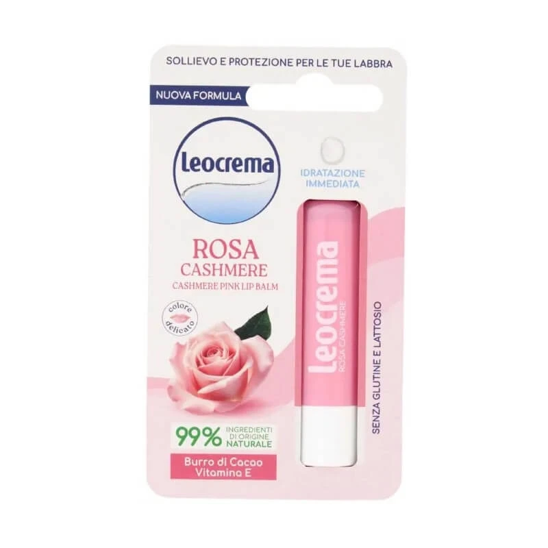 Leocrema Cashmere Pink Lippenbalsam – Feuchtigkeitsspendender Lippenbalsam 5,5 ml