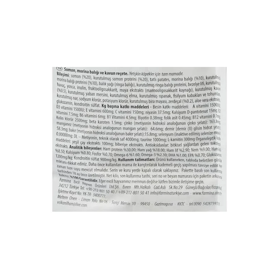 Farmina N&amp;d Ocean Salmon, Cod, and Cantaloupe - Complete Food for Giant-Breed Adult Dogs, 12 kg