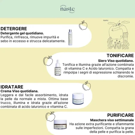 Crema facial nutritiva, reparadora y tonificante de Naste Beauty, 50 ml