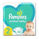 Pampers 2 Active Baby 4-8kg x 66 Stück