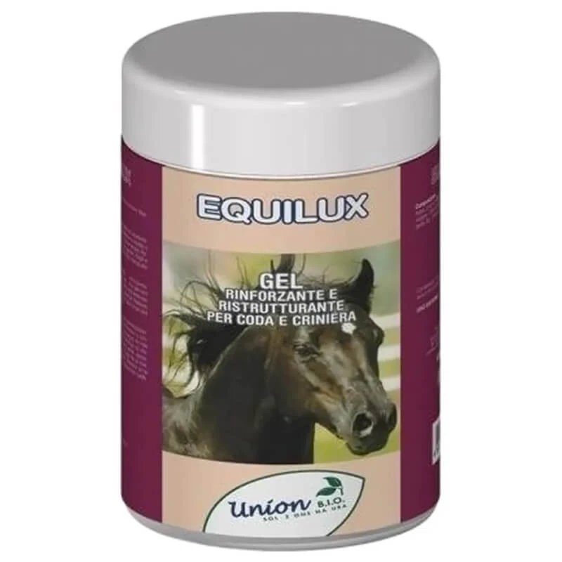 Union bio Equilux – Stärkendes und regenerierendes Gel für Pferdeschwänze und Mähnen, 1 l