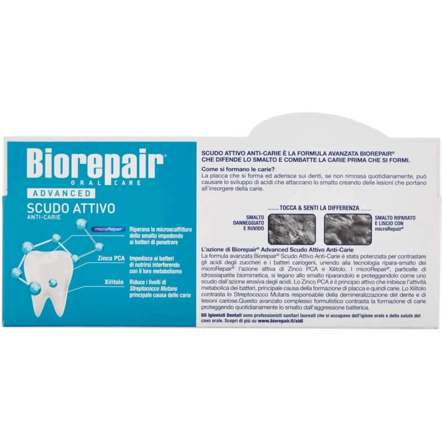 Biorepair scut activ – pastă de dinți anticaria 75 ml