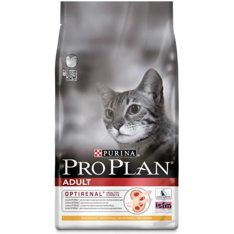 Purina Pro Plan Adult OptiRenal Huhn – Alleinfuttermittel für erwachsene Katzen zur Unterstützung der Nierengesundheit, 1,5 kg
