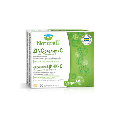 Naturell Zinc Organic x 60 cpr USP