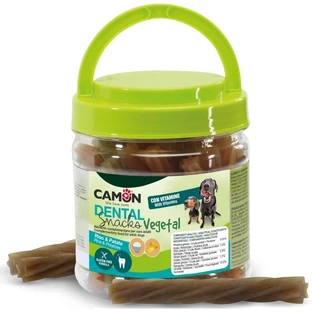 Camon Dental snack vegetal – hrană pentru câini cu orez, cartofi și vitamine adăugate, 350 gr