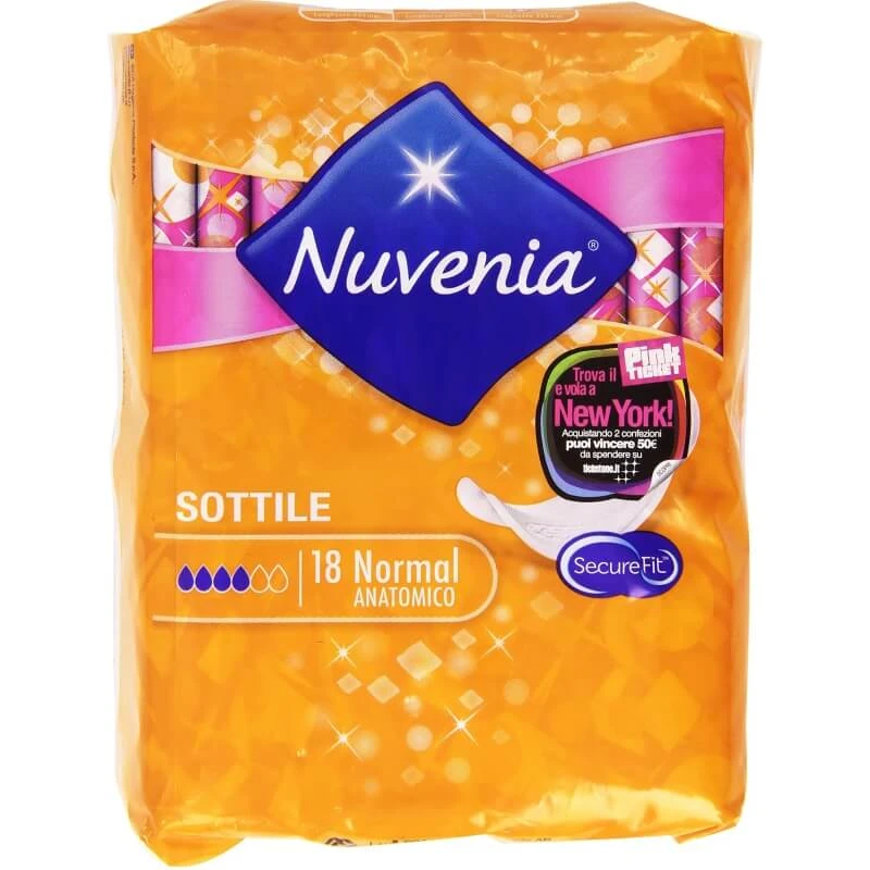 Nuvenia Comfort & Protection – 18 dünne Binden mit Flügeln