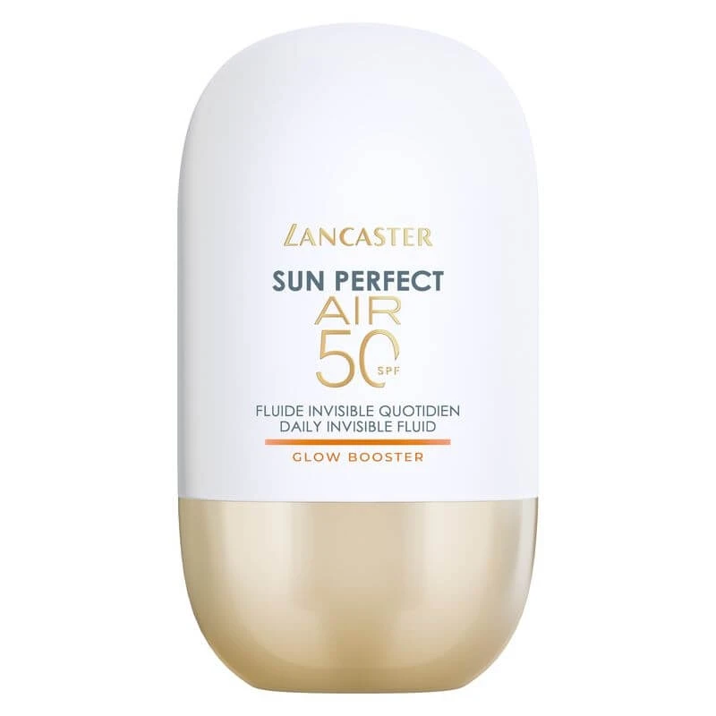 Lancaster Sun Perfect Air Face Sonnenschutz LSF 50 – Tägliches, unsichtbares Fluid für strahlende Haut, hoher Schutz, 40 ml