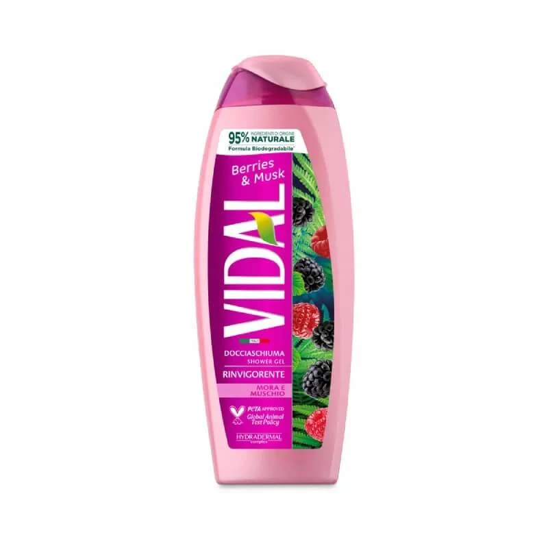 Vidal Berries & Musk – Belebendes Duschgel 250 ml