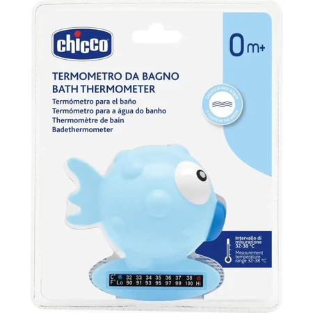 Chicco termometro da bagnetto indicatore di temperatura pesce azzurro