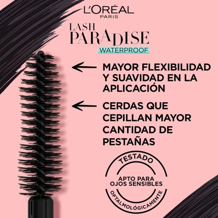 L'Oréal Paris Lash Paradise – Wasserfeste Volumen-Mascara, Schwarz