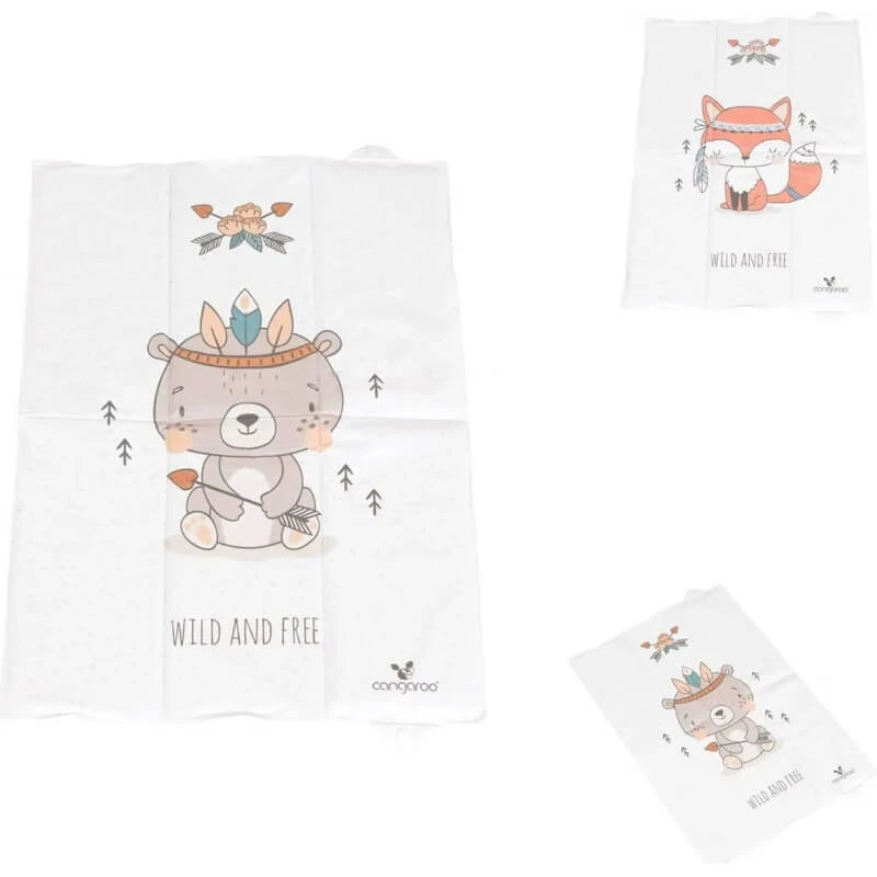 Cangaroo Wild and Free – Zusammenklappbarer Wickeltisch – Bär