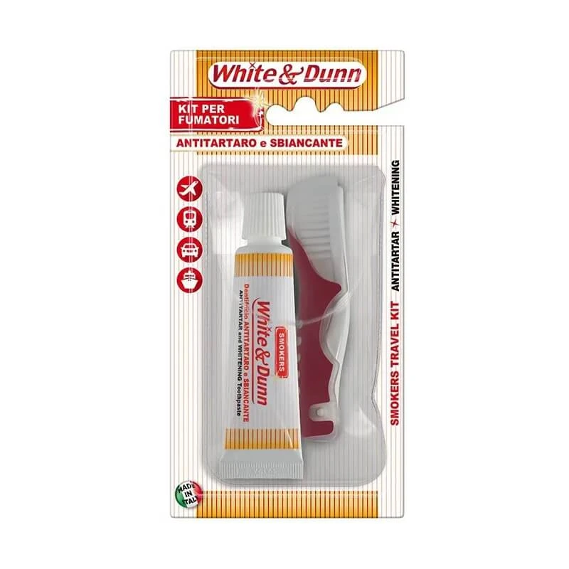 Piave White&dunn – Raucher-Set: Zahnbürste + 25 ml Zahnpasta