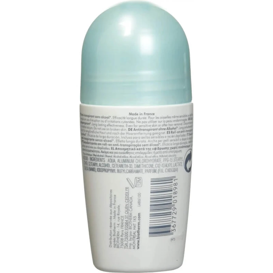 Biotherm Deo Pure - Déodorant à bille 75 ml