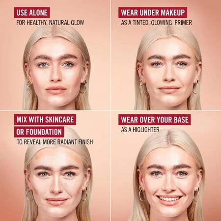 Rimmel multi-tasker „Better than Filters” 3 în 1 – primer, amplificator de strălucire și iluminator nr. 002 fair light