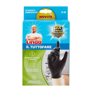 Mastro Lindo, omul bun la toate – 10 mănuși de unică folosință din latex natural, mărimea S-M