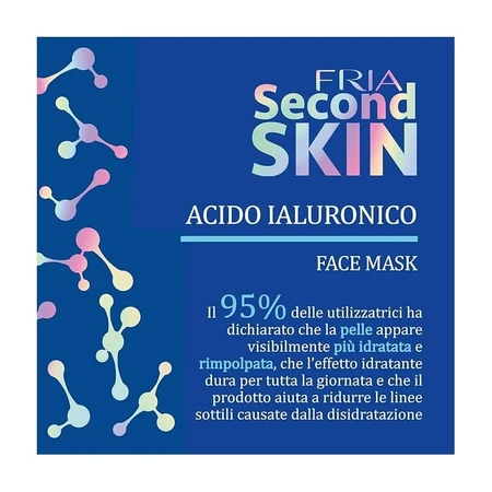 Masque « Second Skin » de Fria - Soin visage hydratant anti-âge à l'acide hyaluronique