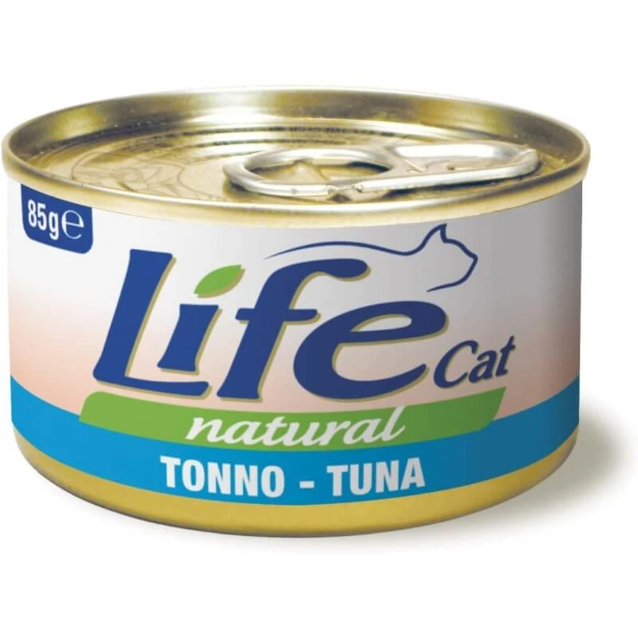 Life Petcare Life Cat Natural Tuna - Comida húmeda para gatos, 85 g