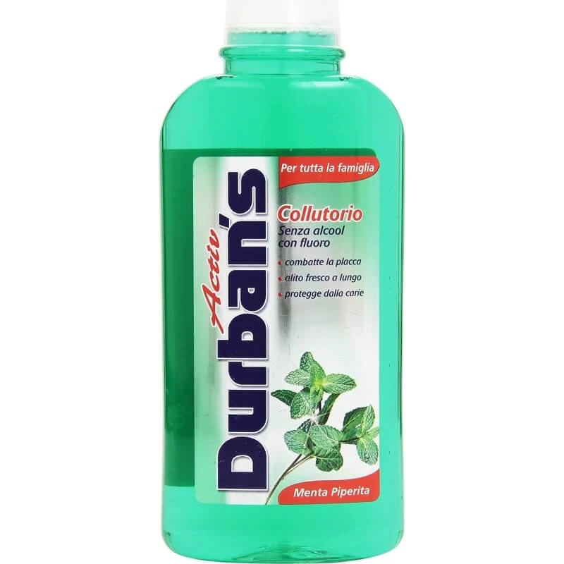 Durban H12 alkoholfreies Pfefferminz-Mundwasser, 500 ml