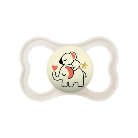 Mam Supreme Night - Sucette en silicone phosphorescente, à partir de 6 mois, couleur neutre