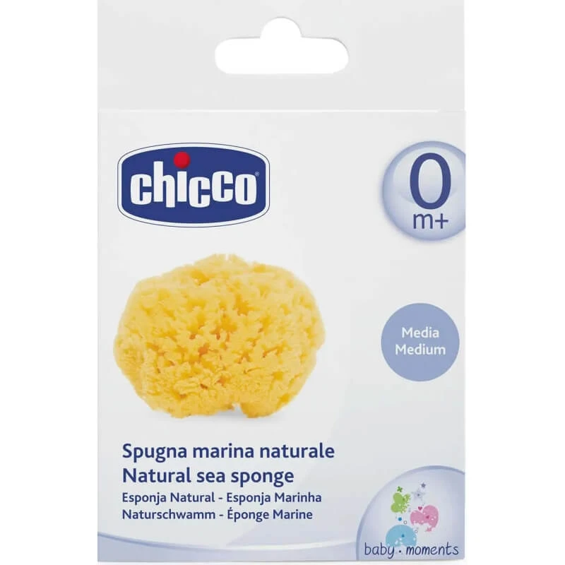 Chicco Mittelgroßer Naturschwamm zum Baden von Neugeborenen ab 0 Monaten