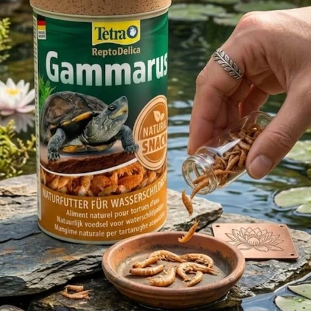 Tetra Gammarus - supplemental food for aquarium fish and aquatic turtles, 100 ml