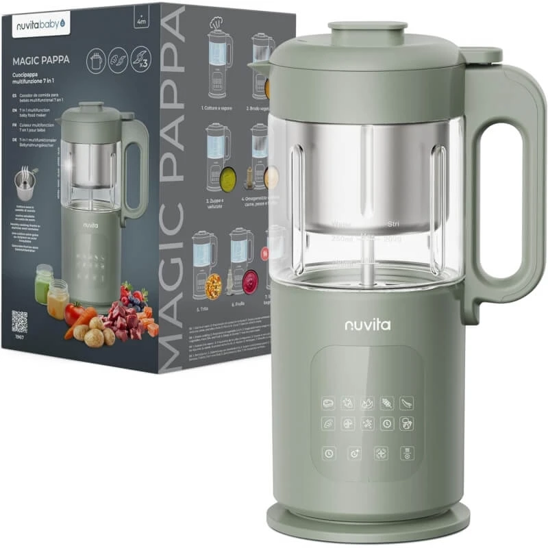Nuvita Magic Baby Food Maker – 7-in-1-Küchenmaschine für Babynahrung und Pürees