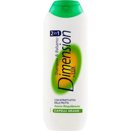 Dimension By lux - șampon și balsam 2 în 1 pentru păr gras, 250 ml