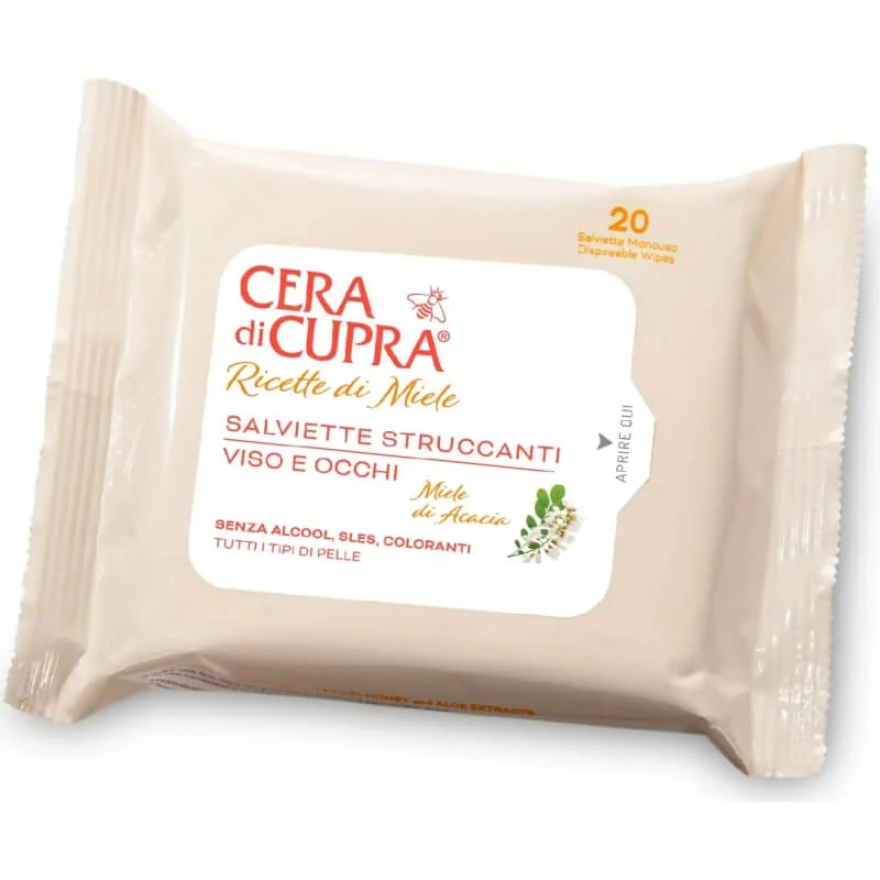 Cupra Wax Beauty Rezept – 20 Make-up-Entferner-Tücher für das Gesicht